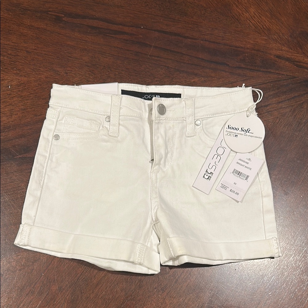 Joe's Jeans Girls' The Markie Mid-Rise Roll-Cuff Denim Shorts